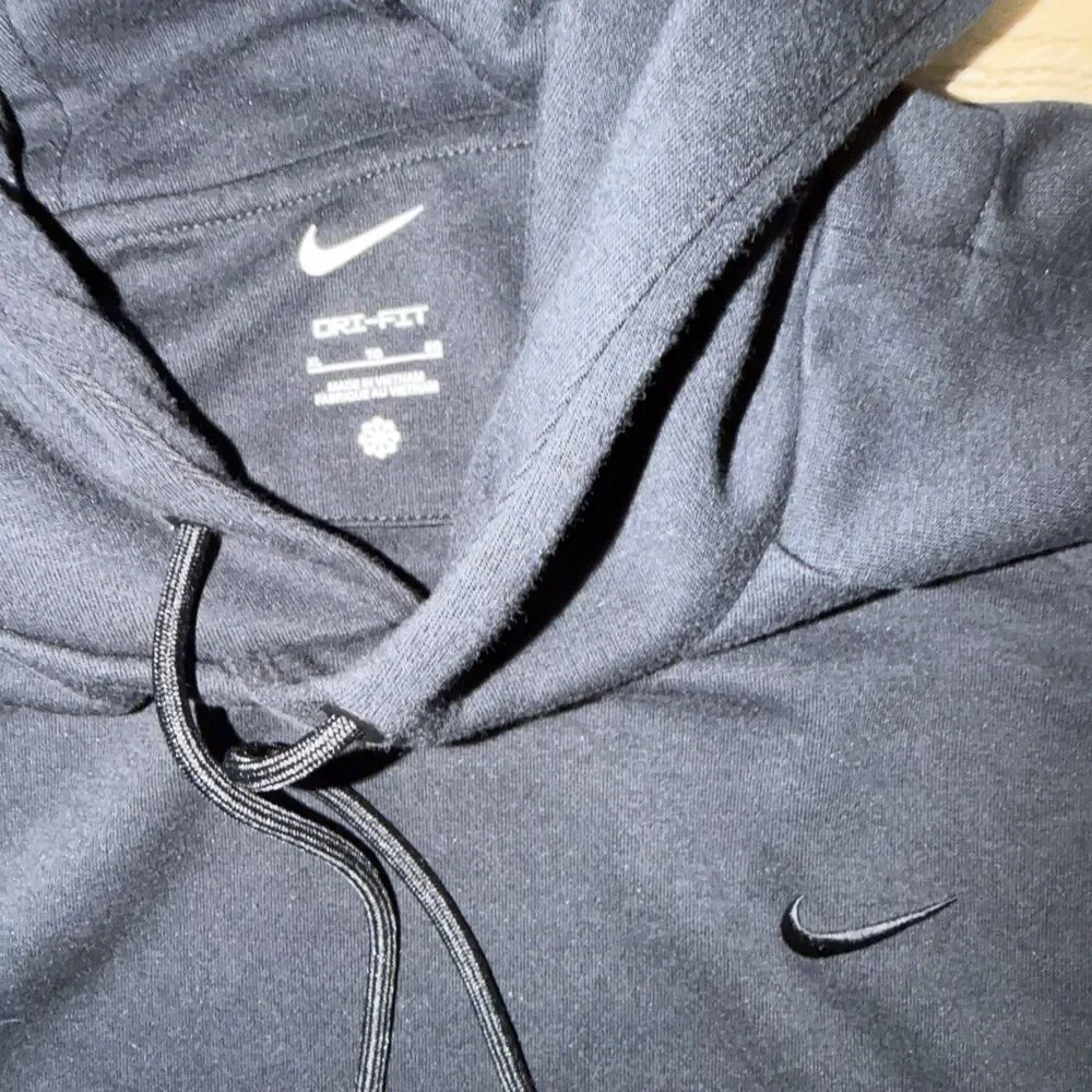 Nike Dri-FIT Men's Black Pullover Hoodie Sweatshirt - Size XL Move To Zero